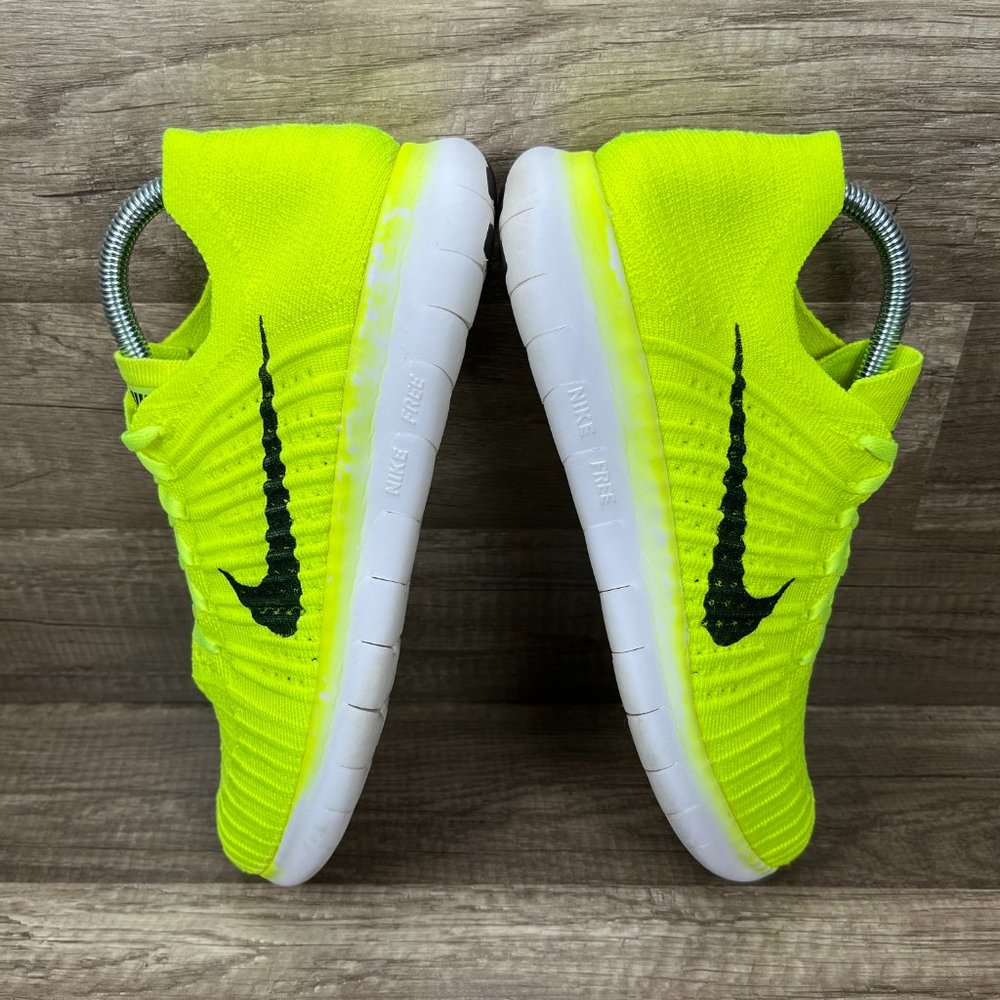 Nike Free RN Flyknit Yellow Womens US Size 10 EUR 42 842546-700 Running Shoes - Picture 7 of 10